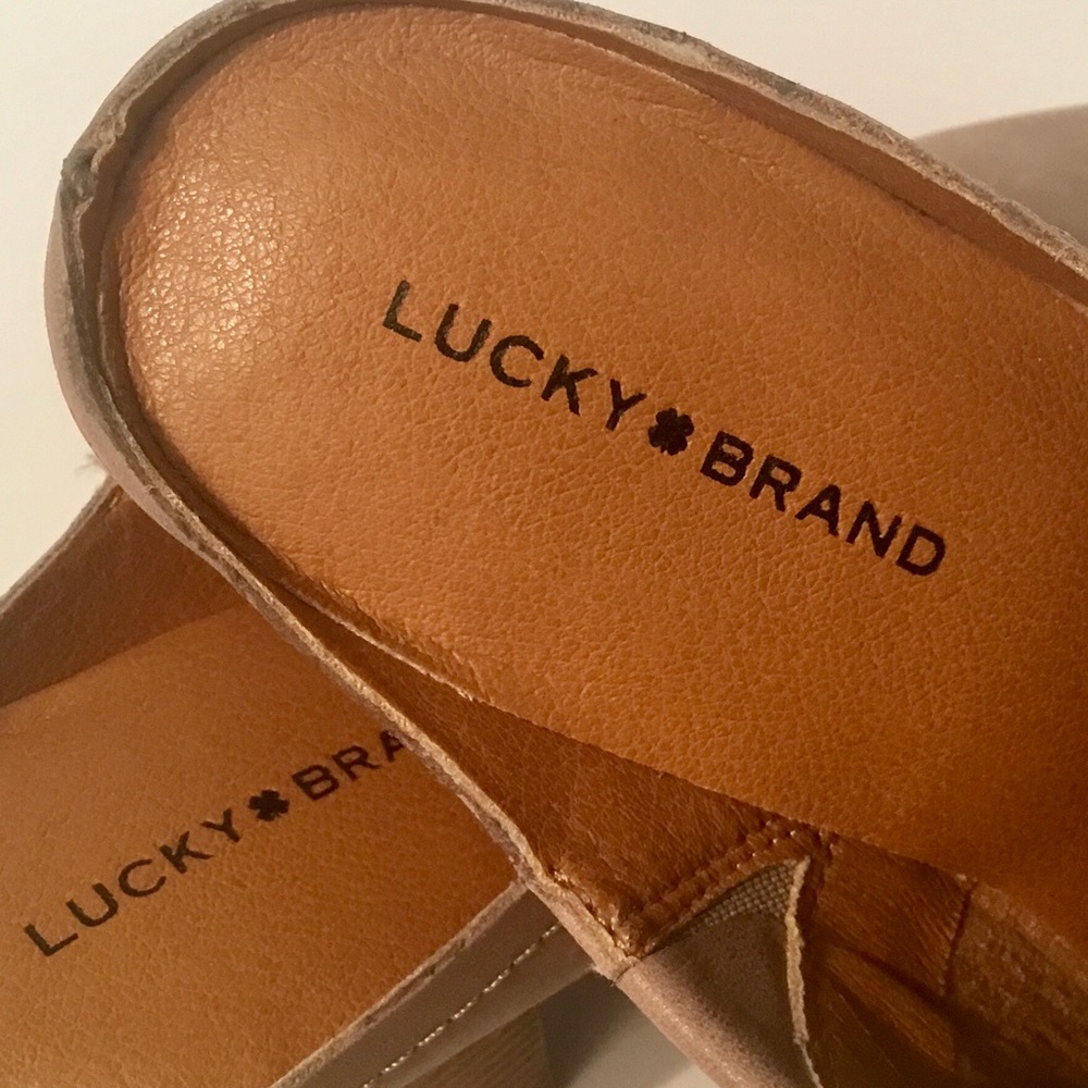 NWOB Lucky Brand Leather ‘Bryanna’ Mules - Picture 10 of 15